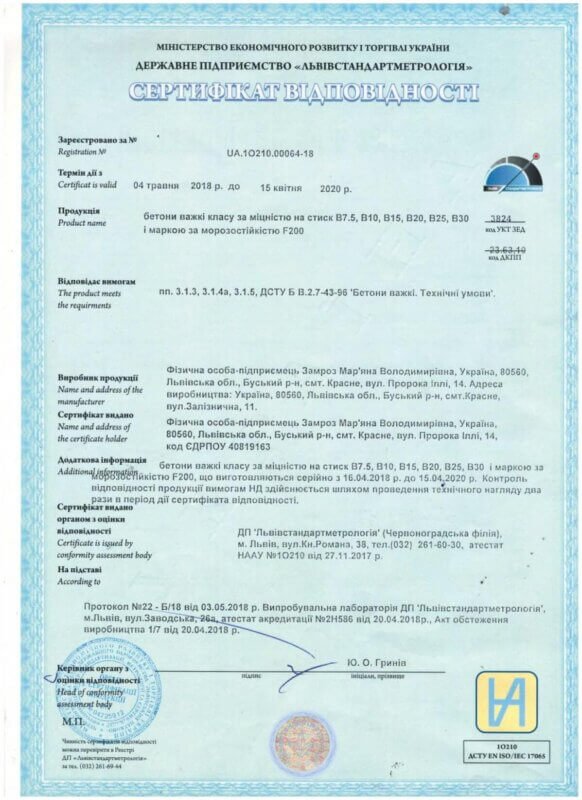 сертифікат відповідності 2